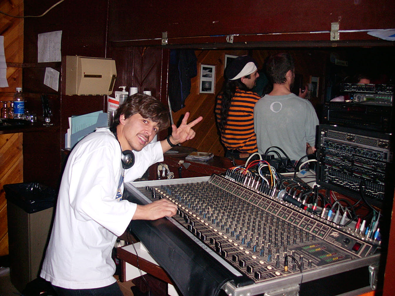 Volunteer on the soundboard